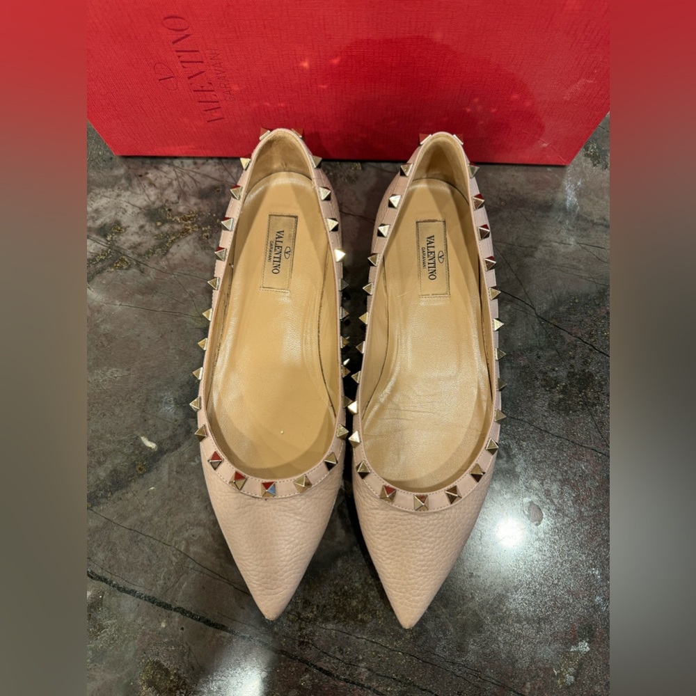 🦢VALENTINO-Patent Rockstud Ballet Flats🦢 - Picture 8 of 8